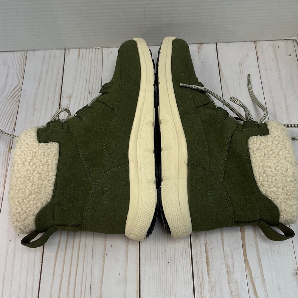 JBU freeze sneaker booties. Shearling. Velvety interior. Lace up. NIB. Size 9.5 - Picture 8 of 11